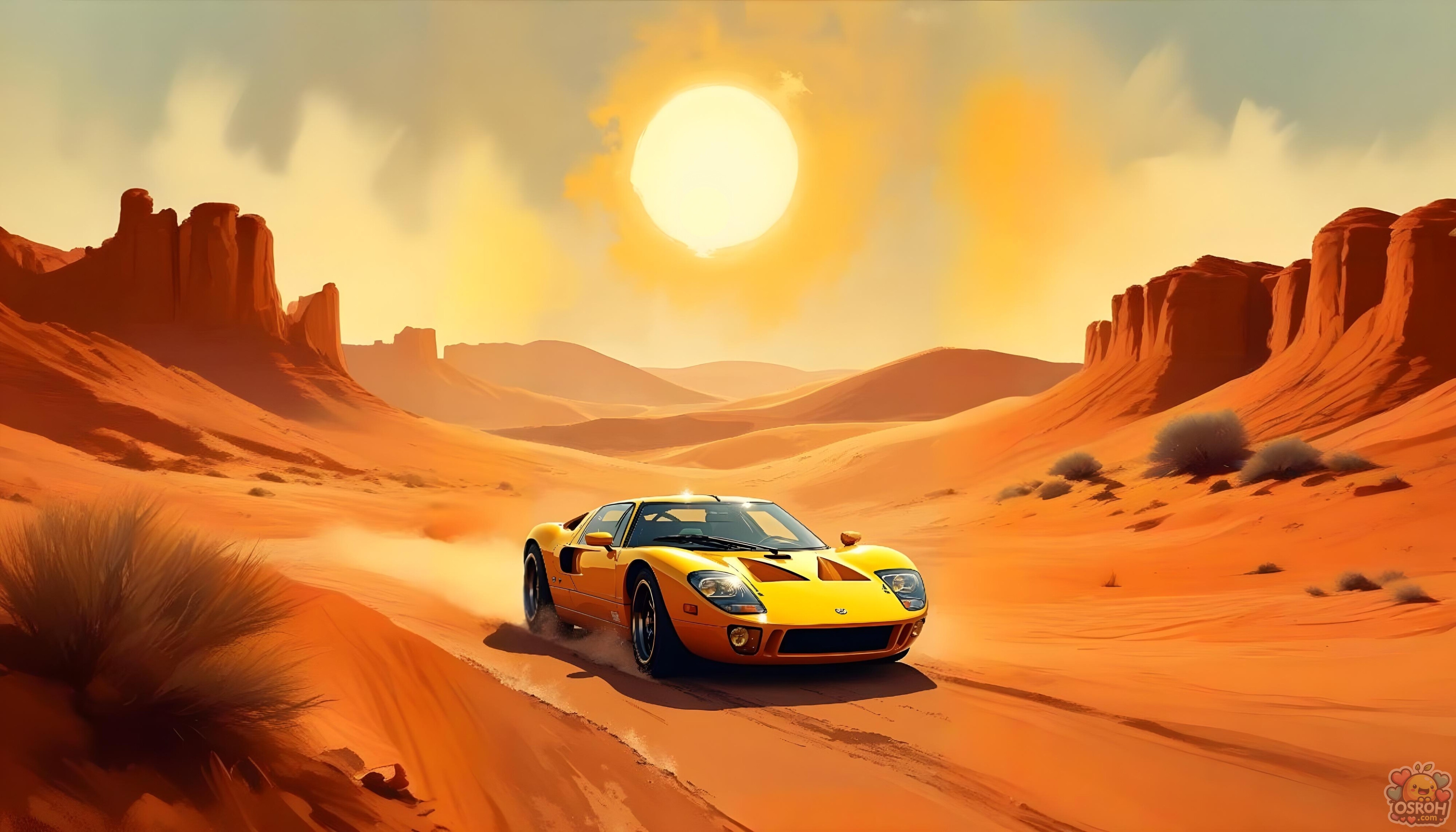 Yellow Sport Car wallpaper